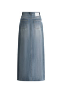Denim Skirt in Cotton Denim