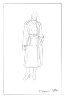 Trench-coat Astrid à épaulettes amovibles en suédine synthétique