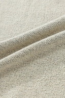 Mazurek Sleeveless Long Slit Vest in Cotton Blend Knit