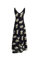 Soleil Floral Sleeveless Dress in Light Crinkle Gauze