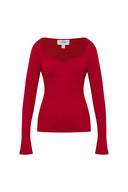 Basic Wool Knit Fitted Sweater
