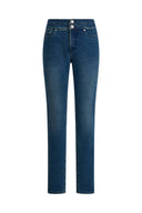 Eliza Stretchy Slim Fit Jeans in Fleece-Lined Denim