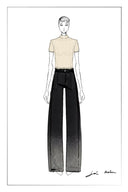 Elara Jeans mit geradem Bein und Strasssteinen