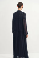 Doe Spitzenkleid aus Crepe Georgette