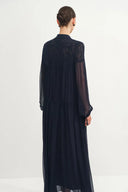 Doe Lacey Dress in Crepe Georgette