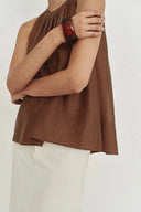 Leah Brown Halter Camisole Top in Lyocell