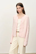 Letitia Handbestickter Blumen-Cardigan aus Woll-Alpaka-Strick