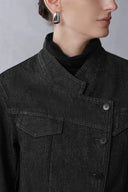 Psyche Short Jacket and Jeans Matching Set in Cotton Denim