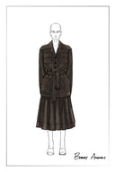 Geraldin Midi Skirt in Cotton Corduroy