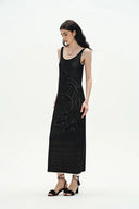 Nora Maxi Dress in Cotton Blend Knit