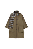 Eila Wool Scarf Coat in Double-Face Merino Wool