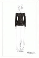 Mia Metallic Button Off Shoulder Knit Top in Stretch Knit