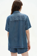Maris Denim Shirt and Shorts Set in Technical Lyocell