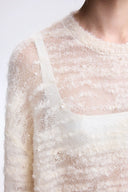 Vega Pearl Sweater in Baby Alpaca Blend