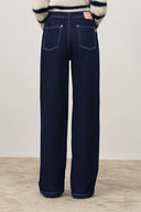 Solara Silver Studes Straight Leg Jeans in Fleece-Lined Denim