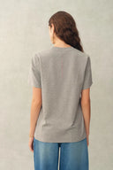 Claire Couture-geïnspireerd T-shirt met Kantapplicatie in Katoen