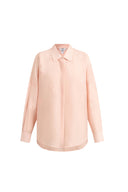 Camisa Colette con Bordado en Mezcla de Lino