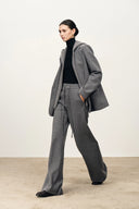 Pantalones casuales anchos y holgados Reese en lana merino