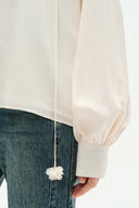 Karina V Neck Top in Matte Acetate