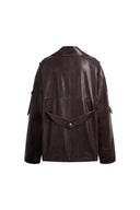 Irina Biker Jacket in Faux Leather