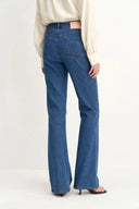 Sarah Five Button Bootcut Jeans in Stretch Denim