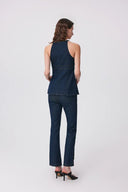 Gus Peplum Weste aus Tencel Denim