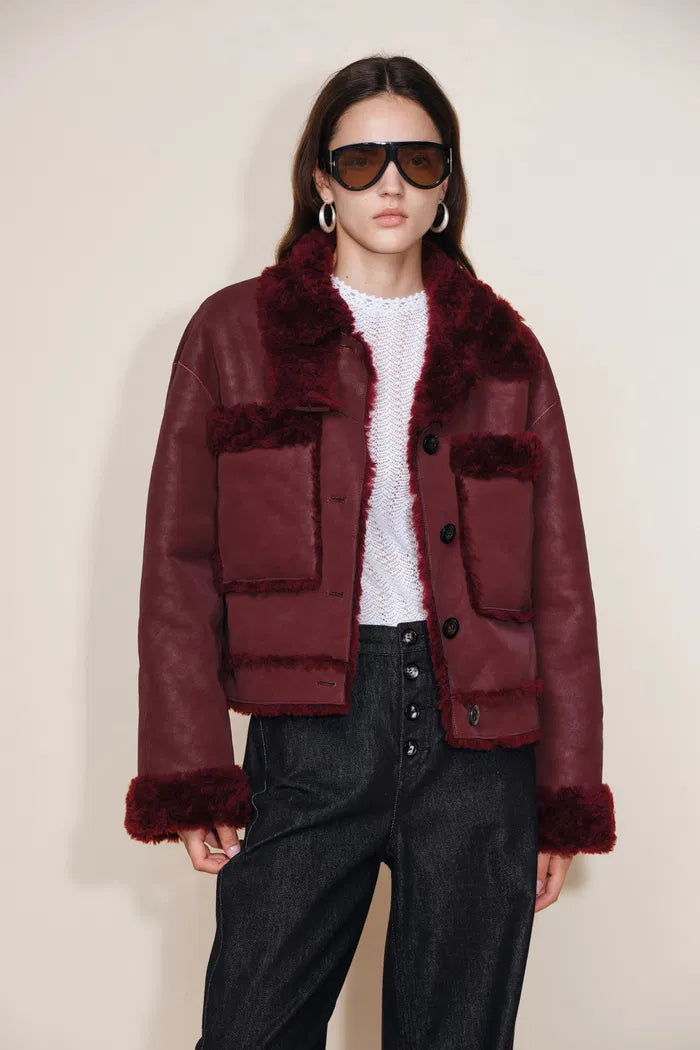 Maestrale Coat in Faux Shearling