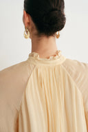 Robe Wendy à Volants en Crêpe de Soie