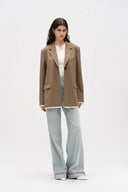 Prevernae Structured Blazer in Fine Wool Blend