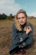 Fika Floral Knit Polo Shirt in Merino Wool Knit