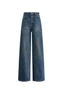 Jennifer Forward Seams Barrel Leg Jeans in Cotton Denim