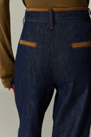 Liberty Two-Tone Jeans in Cotton Denim