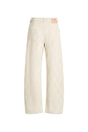 Thalia Argyle Jeans mit Fassbein aus Jacquard-Denim