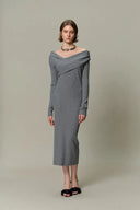 Robe Ajustée Veronica en Maille Anti-Boulochage