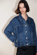Juniper Washed Pleated Denim Jacket