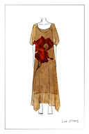 Mia Flora Print Dress in Silk-Linen