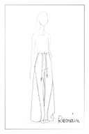 Pantalon décontracté large Reese en laine mérinos