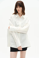 Linda Button-Up Shirt in Oxford Cotton