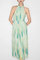 Florida Halter Dress in Premium Flora Print