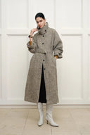 Margot Long Coat in Wool-Alpaca Blend