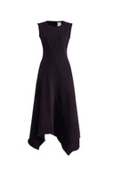 Vestido Sin Mangas Mooneye con Dobladillo Irregular en Denim de Algodón
