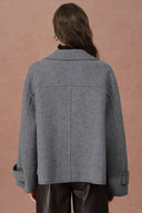 Catherine Double Faced Cabanse Coat in Merino Wool