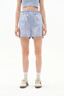 Lona Striped Shorts in Cotton Poplin