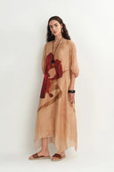 Mia Flora Print Dress in Silk-Linen