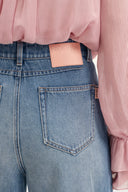 Jeans larges Rex en denim coton