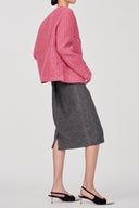 Pissaro Barbie Pink Jacket in Tweed