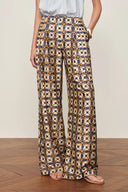 Jorien Drape Pants in Crinkled Silk Blend