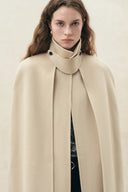 Herion Double Faced Cape Coat in 100% Wool