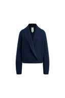 Xaviera Relaxed Shawl Collar Cardigan in 100% Wool