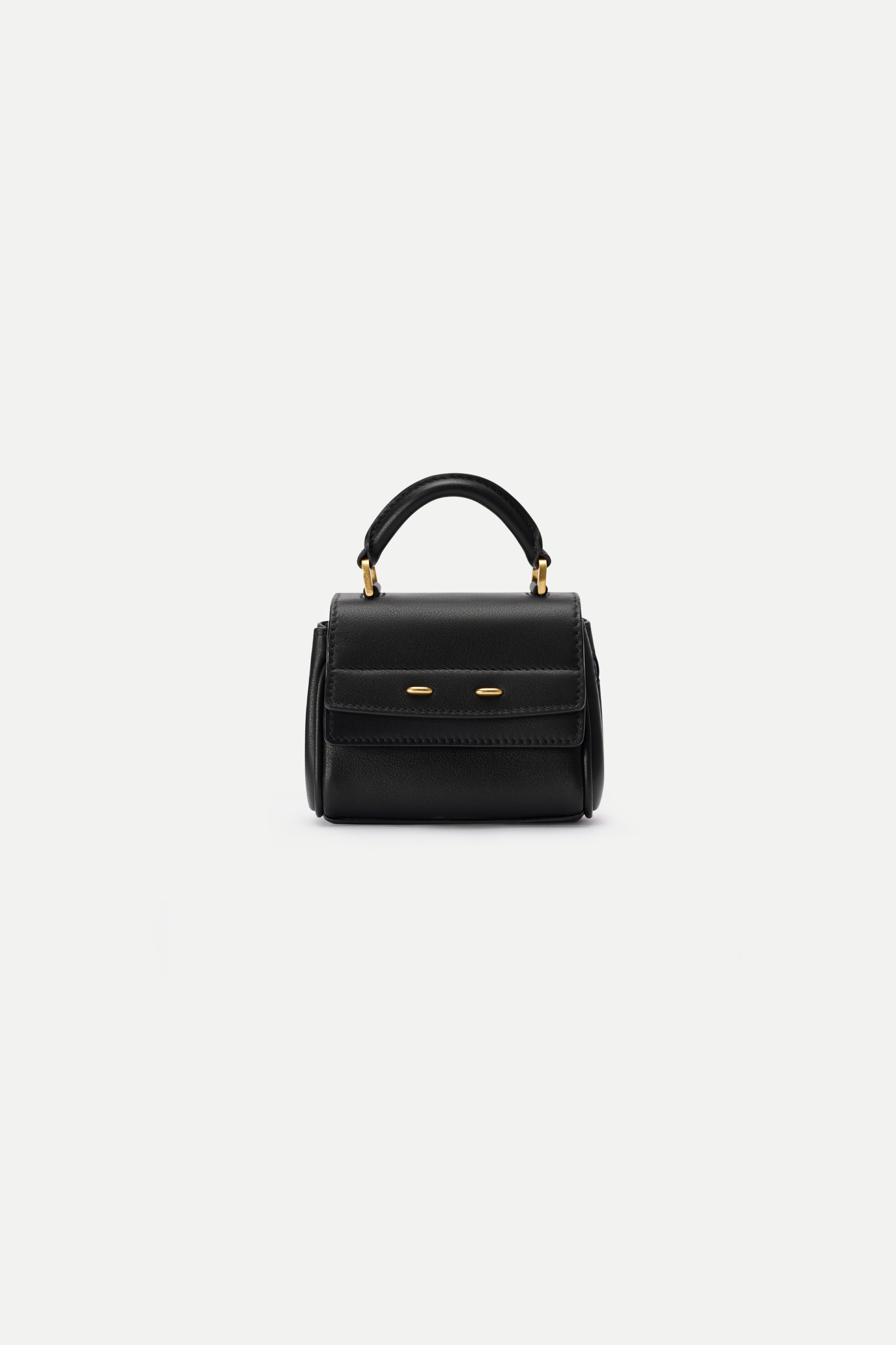 Rialto Mini Charm Bag in Top-grain Nappa Cowhide Leather